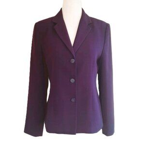 VINTAGE Casual Corner Annex Deep Plum Blazer 2P
